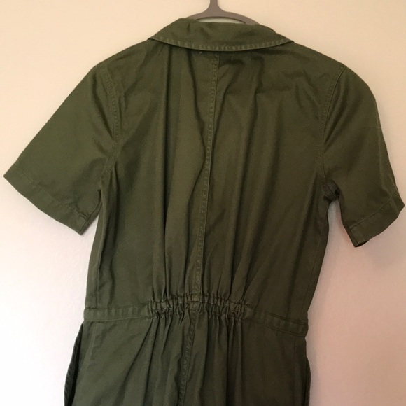 Madewell seventies, coverall, jumpsuit olive green sz 0 - Picture 3 of 10